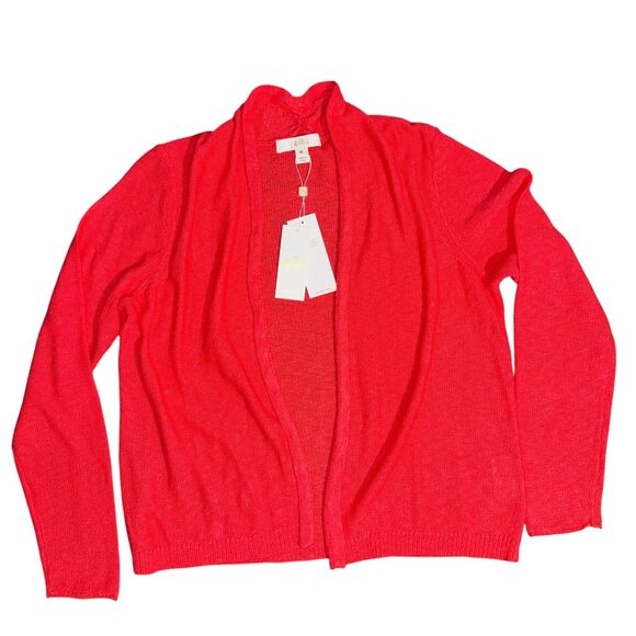 NWT‎ Lilly Pulitzer Faretta Cardigan - Mizner Red, Size XL - Picture 4 of 7